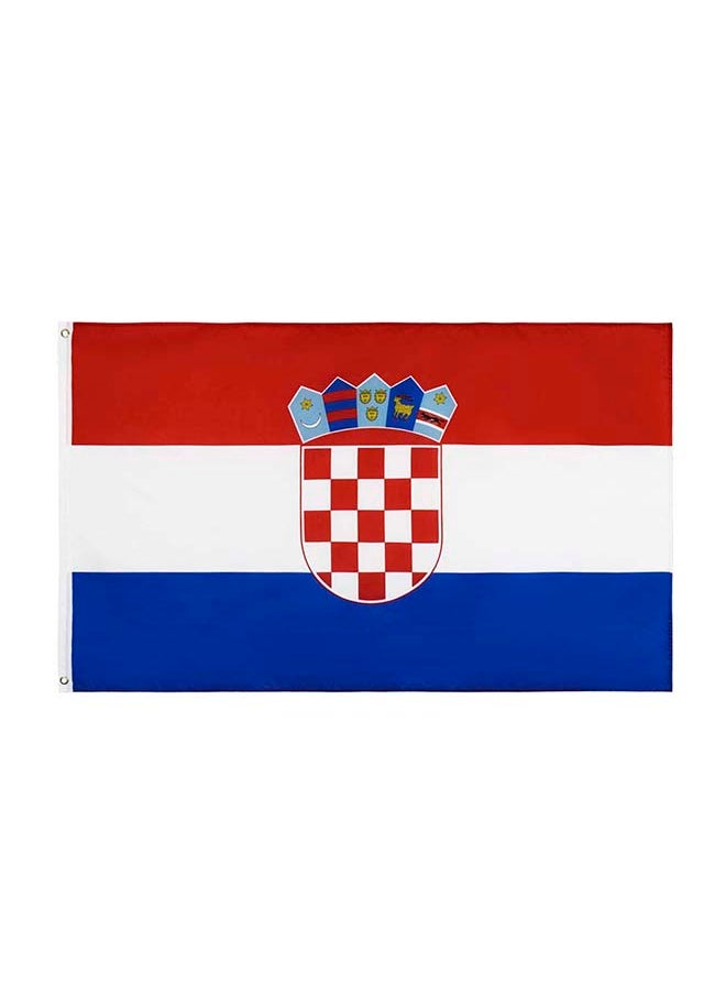 THE BABA Croatia Flag 2'X3' (60X90Cm) For Euro 2024 - Good Quality - Indoor And Outdoor Use  - Image 1