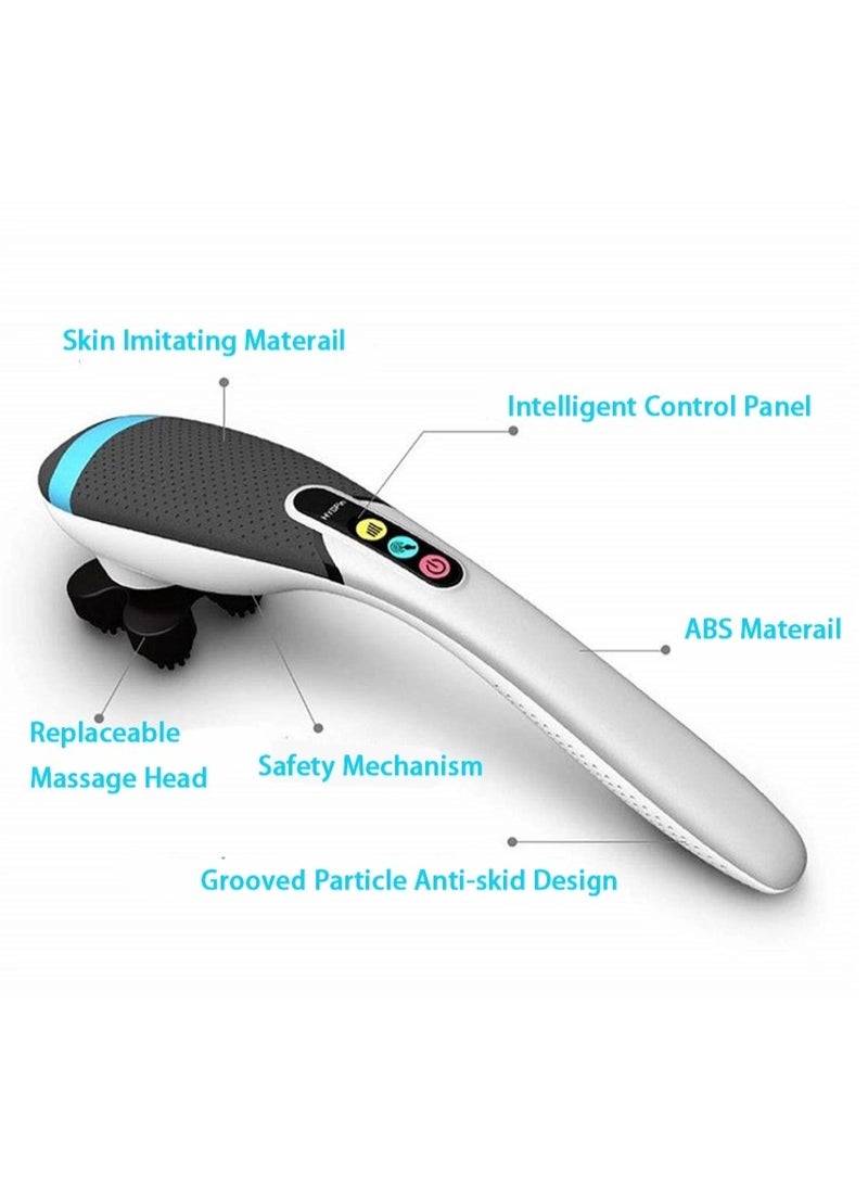 Maxtop Multi-speed massager with 4 different heads for muscle pain relief; portable design for home use. - Image 3