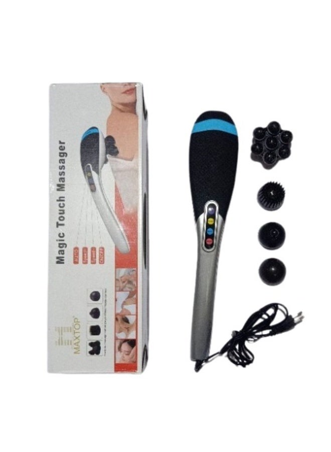 Maxtop Multi-speed massager with 4 different heads for muscle pain relief; portable design for home use. - Image 4