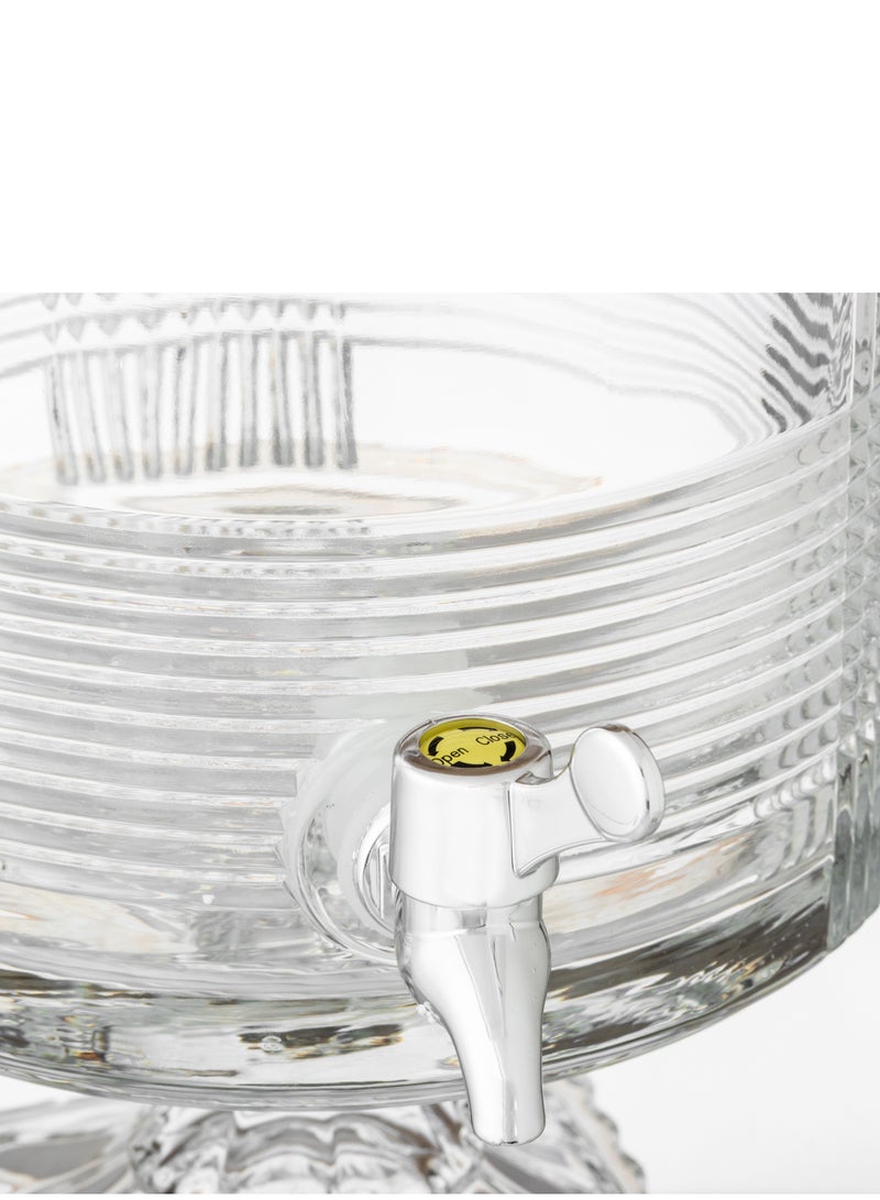 Dania JAC glass juice dispenser Clear Round 4.5 liters - Image 3