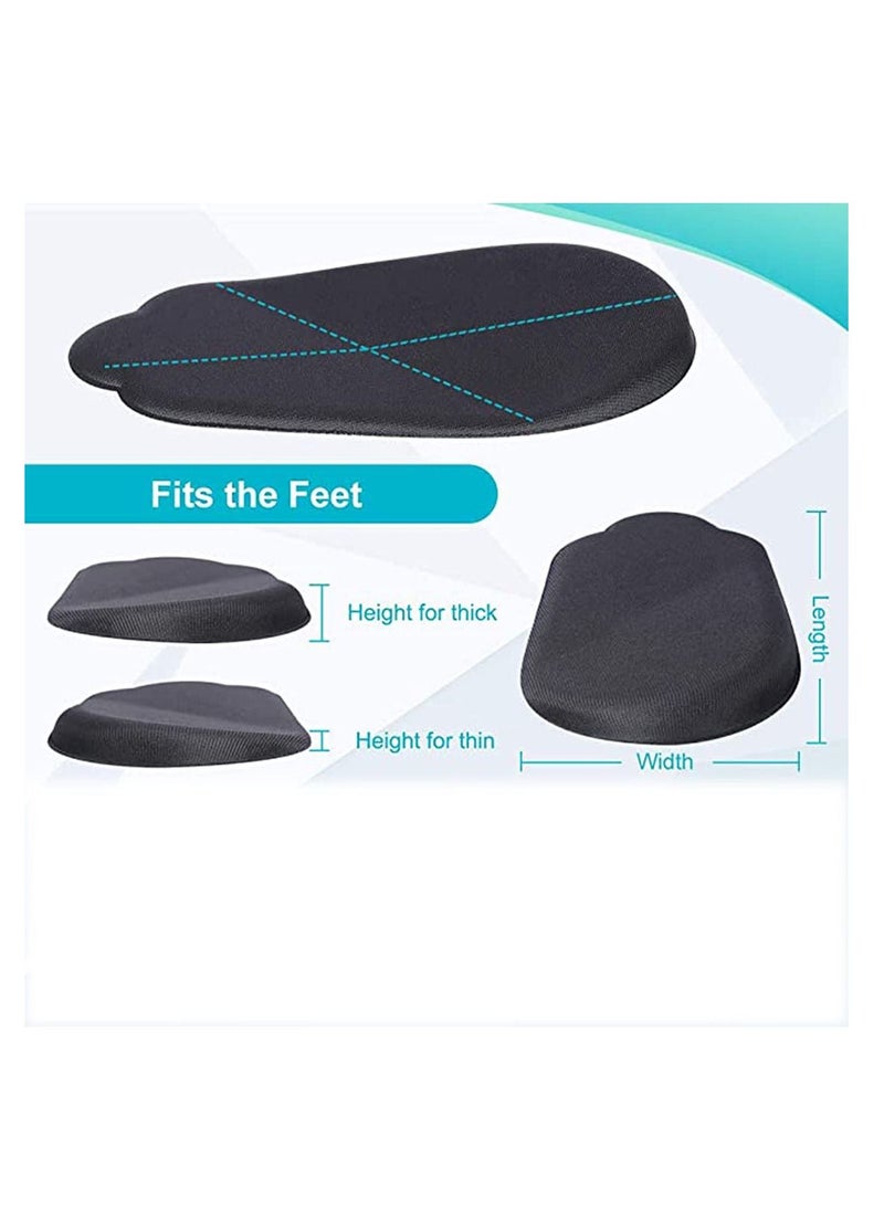 SYOSI - Heel Inserts Heel Cushion Supination Insoles, Heel Cups Lateral Inner Heel Wedge Insert for O/X Type Leg, 2 Pairs Heel Gel Support Pads Orthopedic Insoles for Supination and Pronation - Image 1