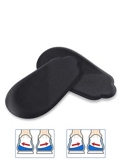Heel Inserts Heel Cushion Supination Insoles, Heel Cups Lateral Inner Heel Wedge Insert for O/X Type Leg, 2 Pairs Heel Gel Support Pads Orthopedic Insoles for Supination and Pronation