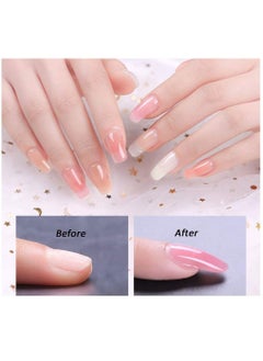 Kanza 300 Pcs False Nails Set Professional Fake Nail Tips for Acrylic Nails Half Cover Clear Fake Nail Tips Long Coffin Shaped False Nail Tips For Women  - Image 4