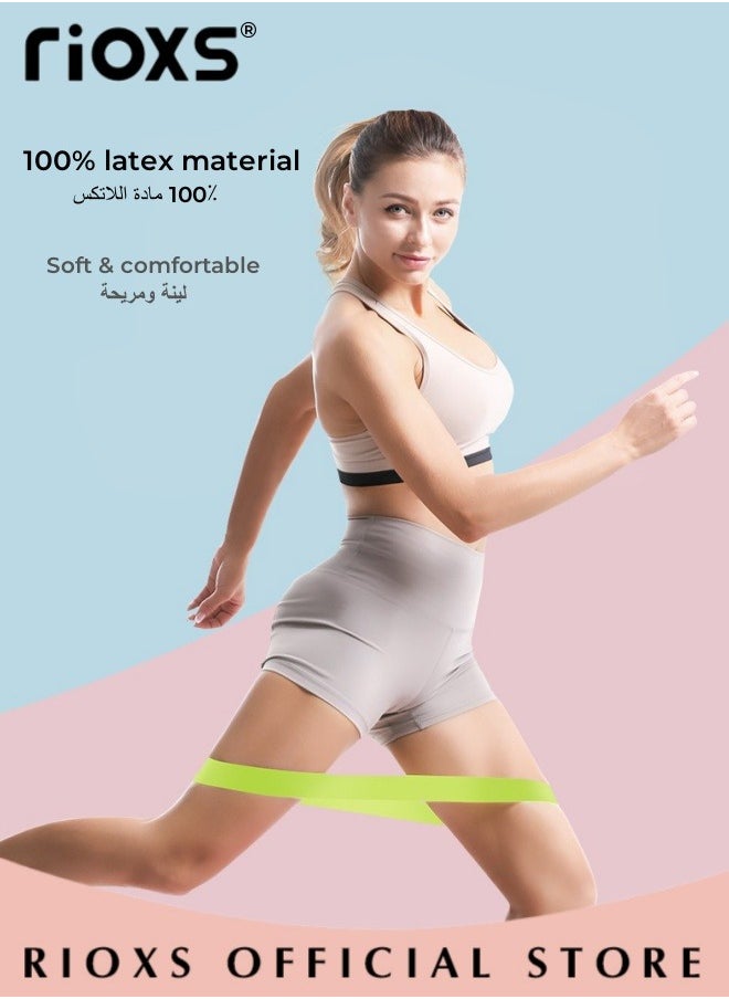 RIOXS - Exercise Equipment,Core Sliding Discs+5 Pcs Resistance Bands+Cloth Bag,Dual Sided Fitness Sliders Discs With Resistance Bands For Smooth Sliding,For Carpet Hardwood Floors,Workout Home Gym Sliders - Image 1