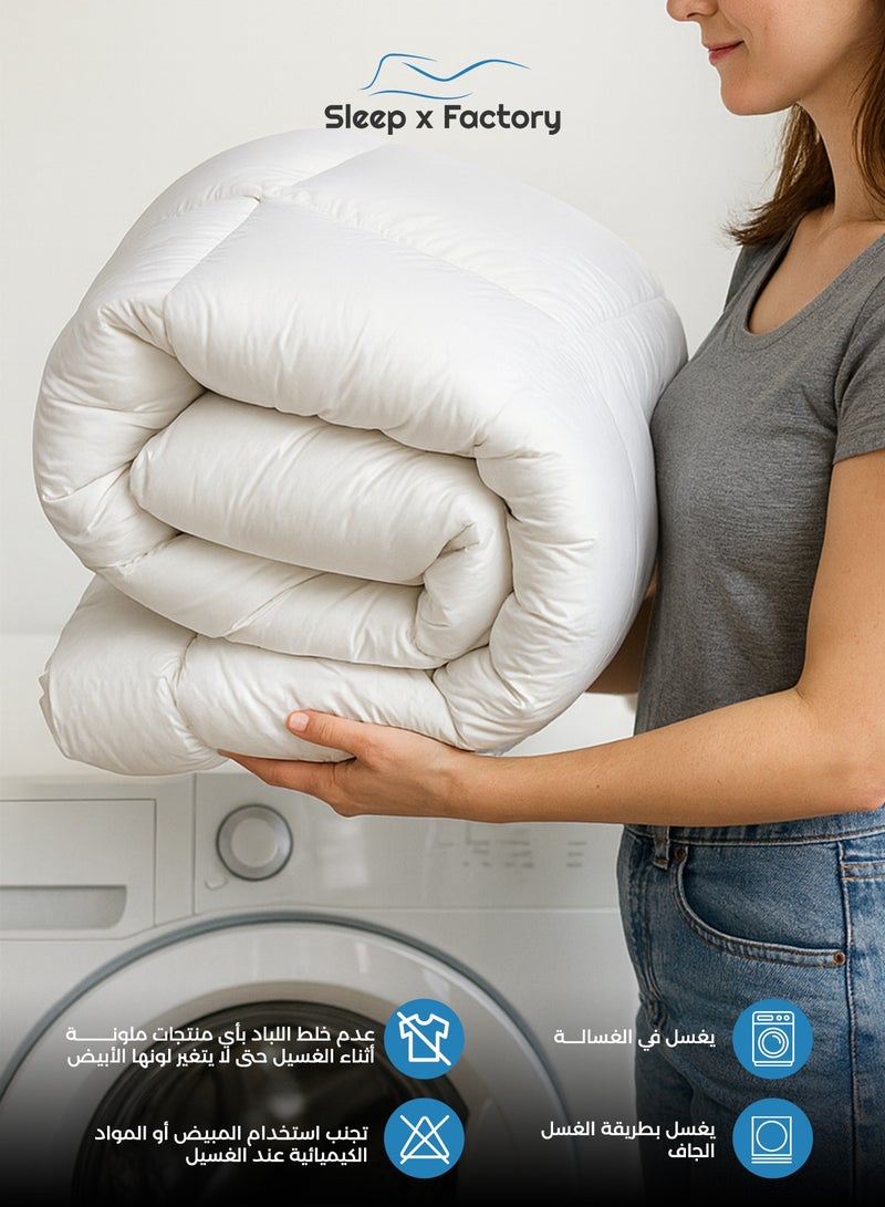 Sleep x Factory Diamond Package a Luxurious Mattress Topper 10 cm Hight with Luxurious Pillows - Image 5