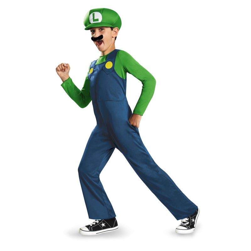 Disguise Nintendo Luigi Costume for Kids, Officially Licensed Super Mario Brothers Boys Costume, Child Size (4-6) - Image 1