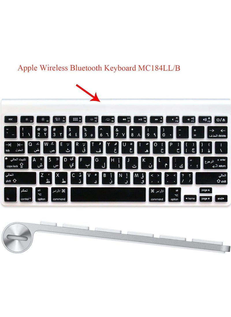 Rock Pow - Arabic Or English Language Silicone Keyboard Cover Skin for MacBook Air 13" Macbook Pro with/without Retina Display 13"15" 17" MC184LL/B, NOT COMPATIBLE WITH NEW MacBook Air 13” A1932 - Image 1