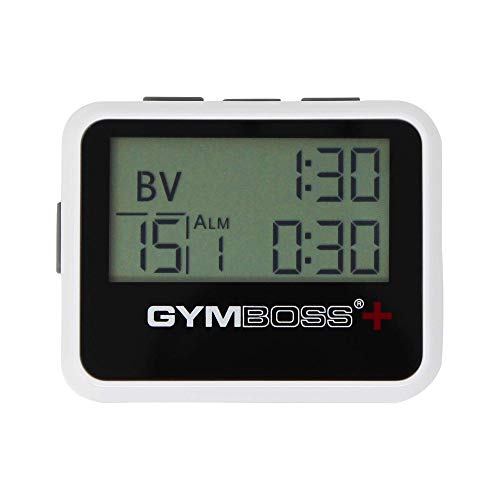 Gymboss Plus Interval Timer and Stopwatch and Gymboss Watchstrap - Bundle (White/Gray) - Image 2