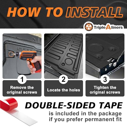 TripleAliners Truck Mat Compatible with 2015-2022 Chevy Colorado & GMC Canyon Tailgate Accessories, Tailgate Mat Custom Fit All Weather Protection Pickup Liner, Won't Fit Drop-in Liners - Image 4