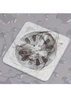 STOCKCLUB STOCKCLUB 10 Pack Disposable Shower Drain Hair Catcher Drain Hair Catcher Waterproof Mesh Stickers for Bathroom Accessories Apartment Essentials for Kitchen Sink Bathtub 4 X 4  - Image 3