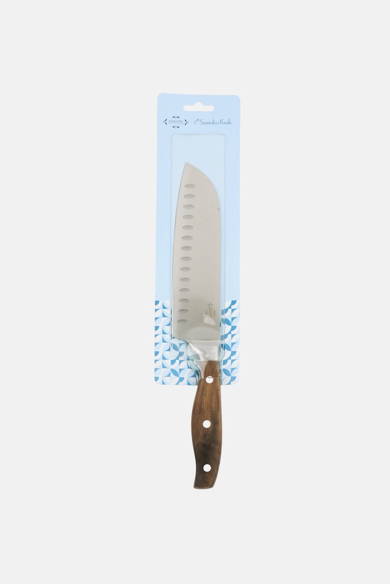 Nanette lepore Stainless Steel 7 Santoko Knife, Brown - Image 1