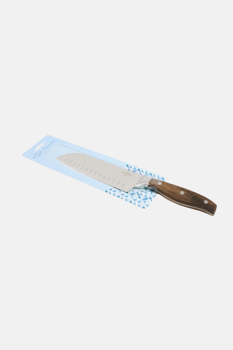 Nanette lepore Stainless Steel 7 Santoko Knife, Brown - Image 2