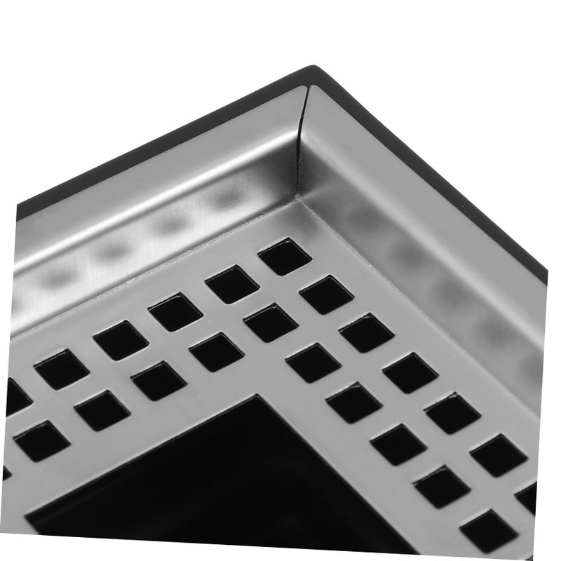 Stainless Steel Windproof Square Ashtray Deep Bottom Design for Indoor Outdoor Use - Image 4