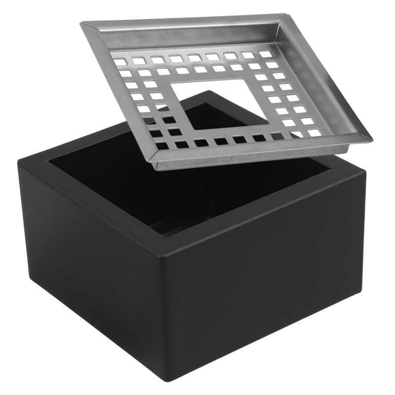 Stainless Steel Windproof Square Ashtray Deep Bottom Design for Indoor Outdoor Use - Image 2