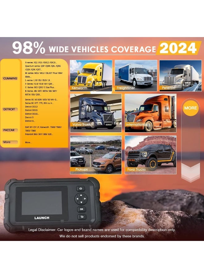 LAUNCH CRP129 HD Heavy Duty Truck Scanner - Image 4