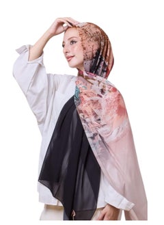 طرحة شيفون ناعم بليسيه مريح ورائع على الرأس مقاس (75 سم * 200 سم)
