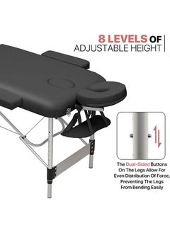Arabest Massage Table Portable, Adjustable Lash Bed, Adjustable Massage Bed, Facial Ssthetician Bed, Professional Tattoo Table, Spa Bed with Stainless Steel Frame  - Image 2