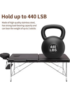 Arabest Massage Table Portable, Adjustable Lash Bed, Adjustable Massage Bed, Facial Ssthetician Bed, Professional Tattoo Table, Spa Bed with Stainless Steel Frame  - Image 3