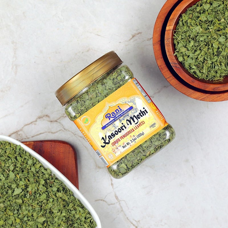 Rani Brand Kasoori Methi (Dried Fenugreek Leaves) - 3.5oz (100g) - Image 3
