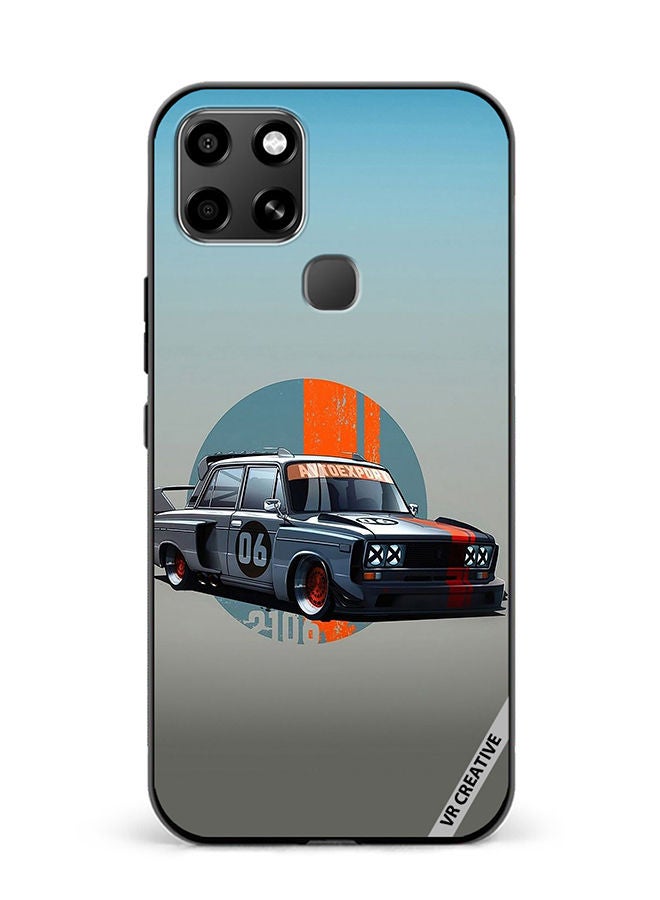 VR CREATIVE Protective Case Cover For Infinix Smart 6 Racing Car Design Multicolour - Image 1