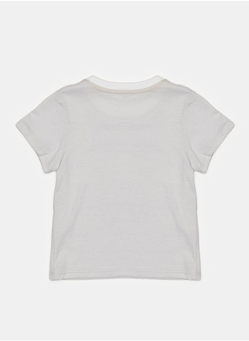 OBAIBI Grey T-Shirt for Boys  - Image 2