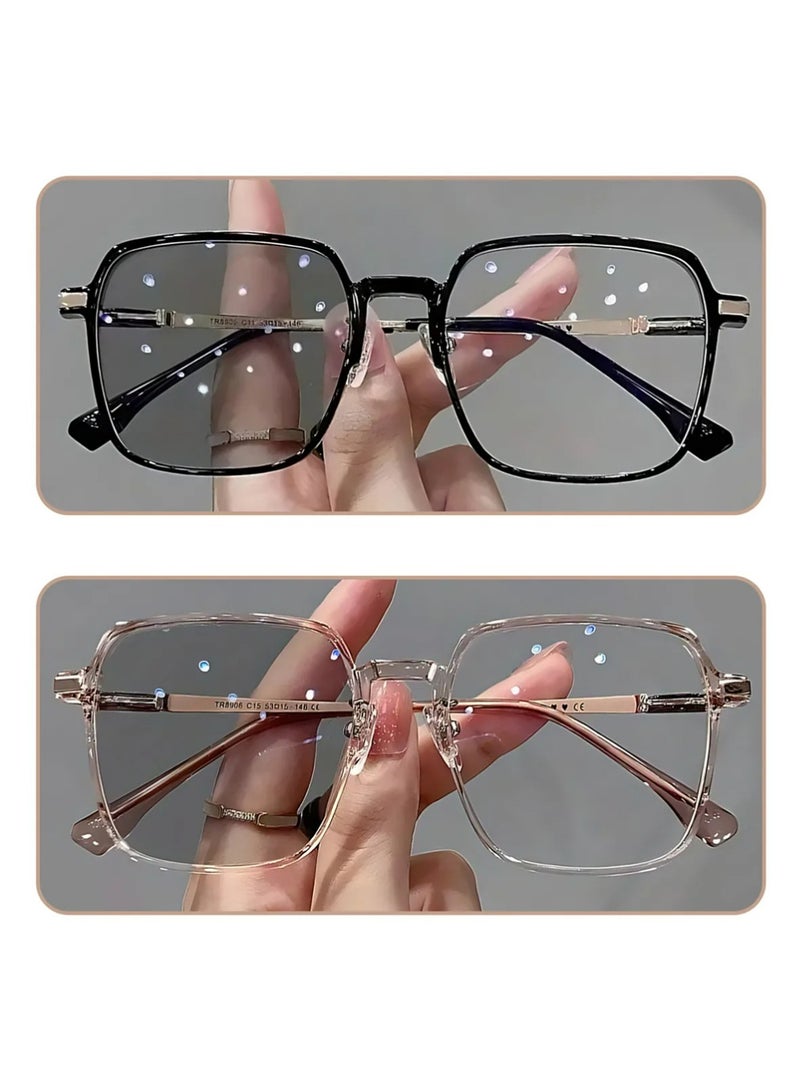 Avila 2PCS Blue Light Glasses for  Women, Filter Blue-light Blocking Eyeglasses Ultra Light Reading TV PC Phone Computer Fashion Gaming Eye Glasses - Image 4