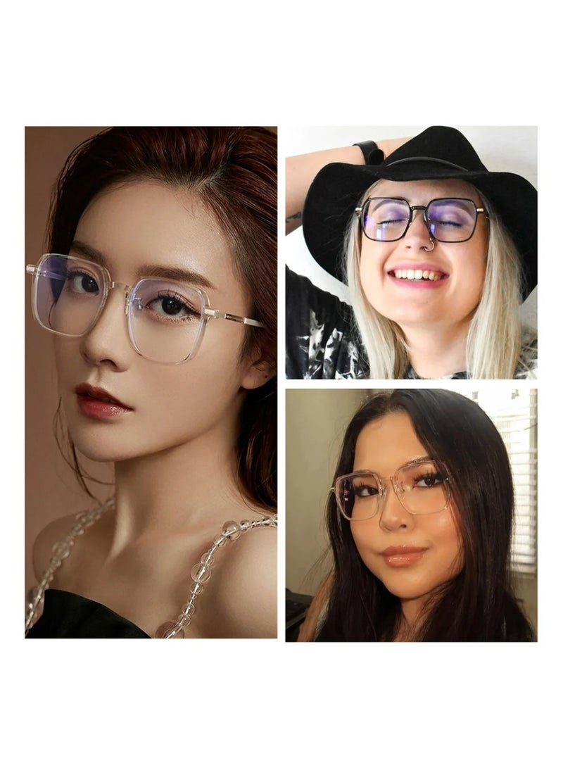 Avila 2PCS Blue Light Glasses for  Women, Filter Blue-light Blocking Eyeglasses Ultra Light Reading TV PC Phone Computer Fashion Gaming Eye Glasses - Image 3