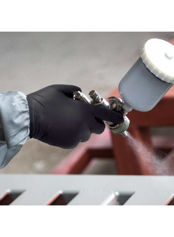 Schneider Nitrile Exam Gloves, Black, Small, Box of 100, 5 Mil Thick Disposable Gloves, Latex Free, Powder Free, Food Safe, Non Rubber for Medical, Cleaning & Cooking, Barbecue, Food Prep - Image 4