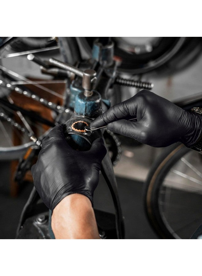 Schneider Nitrile Exam Gloves, Black, Small, Box of 100, 5 Mil Thick Disposable Gloves, Latex Free, Powder Free, Food Safe, Non Rubber for Medical, Cleaning & Cooking, Barbecue, Food Prep - Image 3