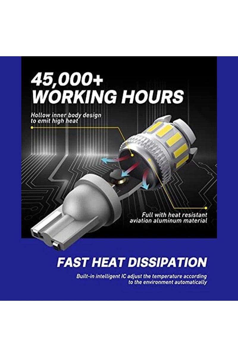 Toby's Toby’s T10 F2 13SMD 2 Pieces LED Bulbs – 300% Brighter Than Halogen, 6500K White, Long-Life Car Interior & Exterior Lights, Pack of 2 - Image 2