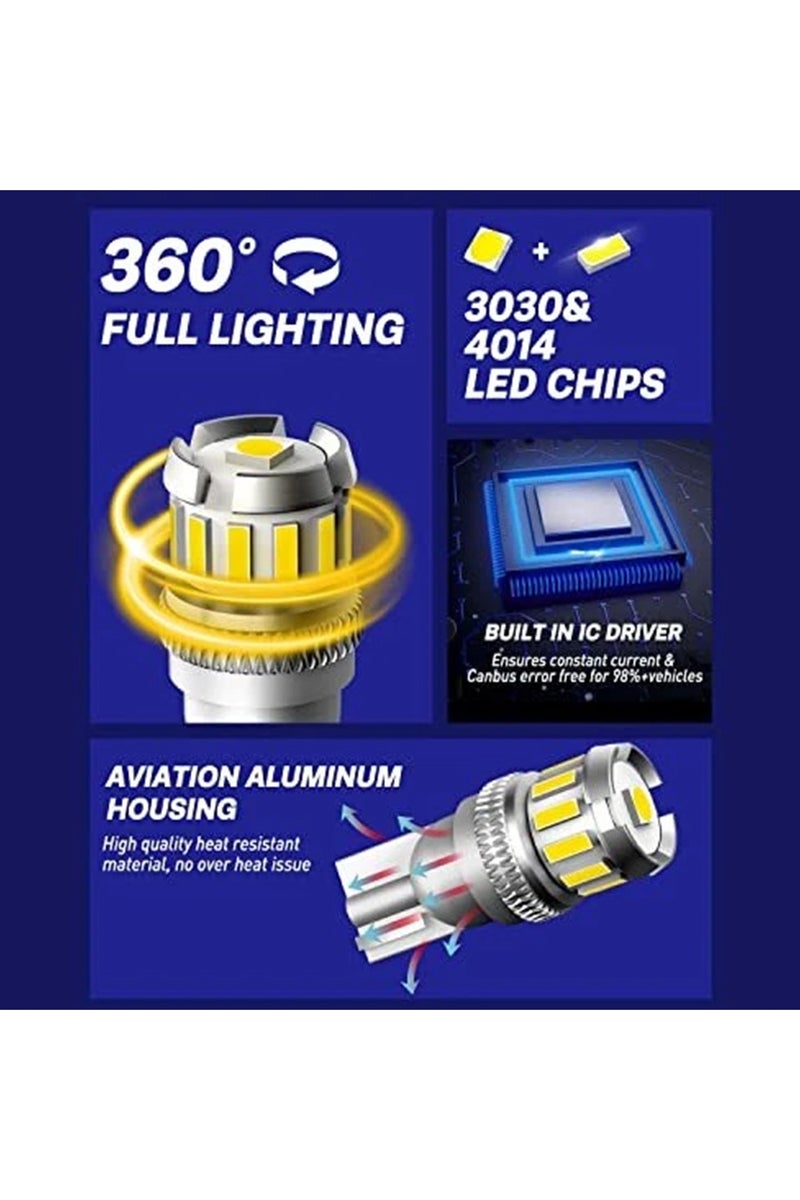 Toby's Toby’s T10 F2 13SMD 2 Pieces LED Bulbs – 300% Brighter Than Halogen, 6500K White, Long-Life Car Interior & Exterior Lights, Pack of 2 - Image 4