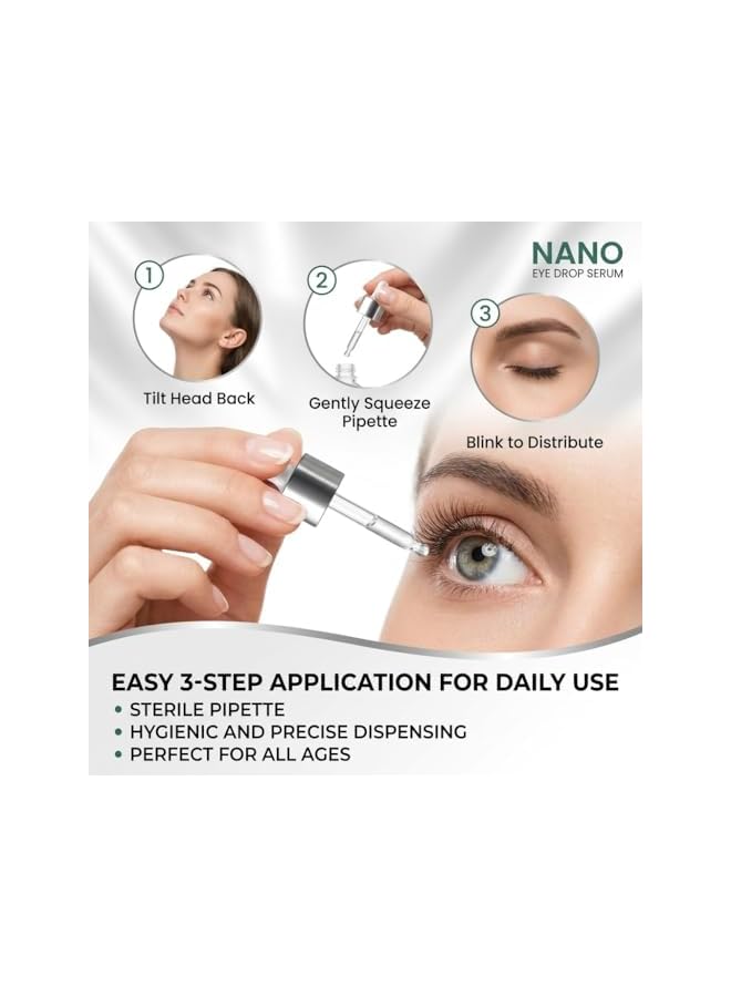 LANISKA Nano Eye Drop Serum, Optifusion Drops, Herbionyx Nano Drop Serum with Lutein Vitamin C & E, Mimics Natural Tear Film, for Long-Term Daily Use without Irritation - Image 4