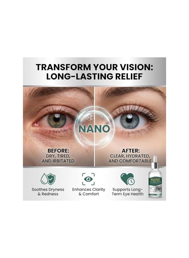 LANISKA Nano Eye Drop Serum, Optifusion Drops, Herbionyx Nano Drop Serum with Lutein Vitamin C & E, Mimics Natural Tear Film, for Long-Term Daily Use without Irritation - Image 5