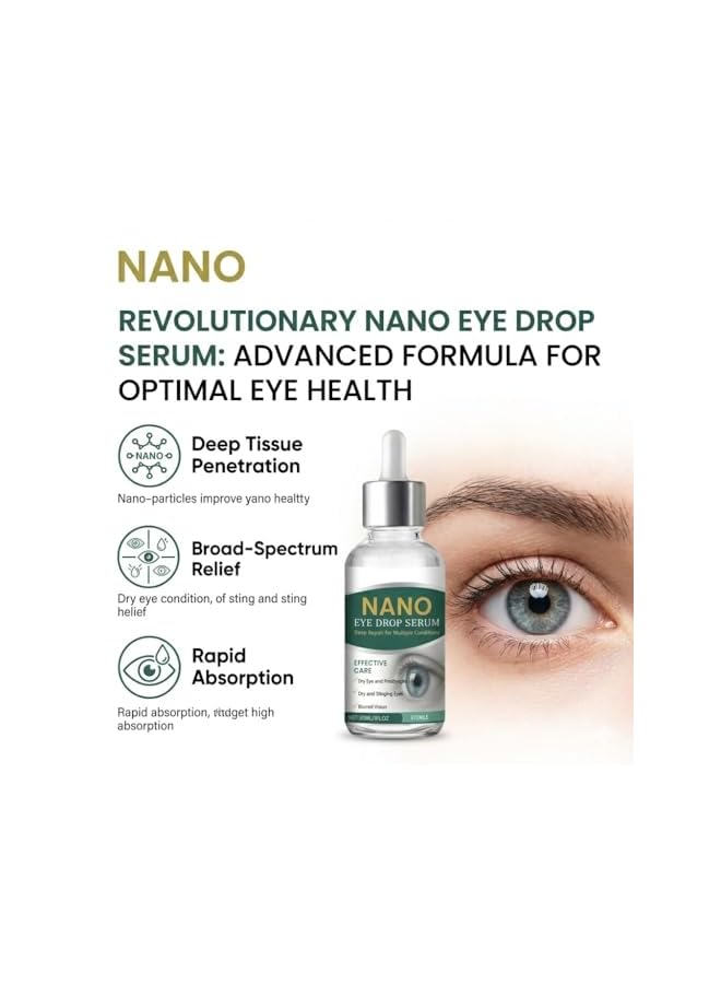LANISKA Nano Eye Drop Serum, Optifusion Drops, Herbionyx Nano Drop Serum with Lutein Vitamin C & E, Mimics Natural Tear Film, for Long-Term Daily Use without Irritation - Image 2
