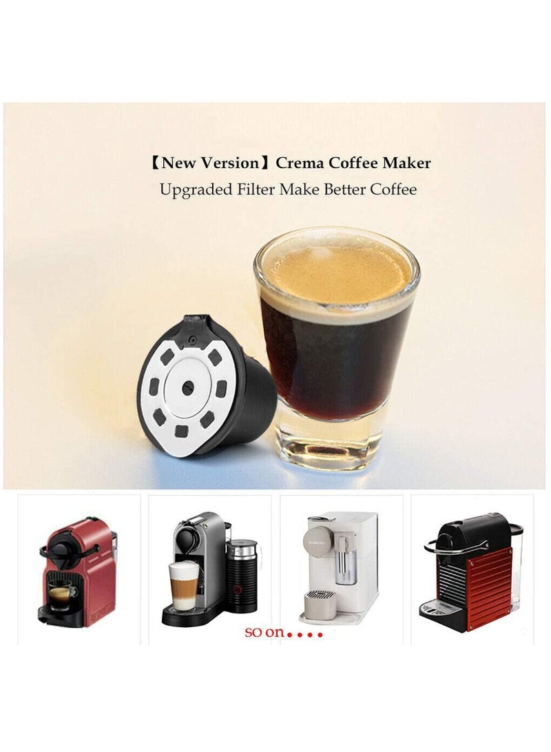 Refillable Silver Coffee Capsule Pods Compatible with Nespresso Machines, Includes Coffee Spoon and Brush for Easy Use and Cleaning.  - Image 5