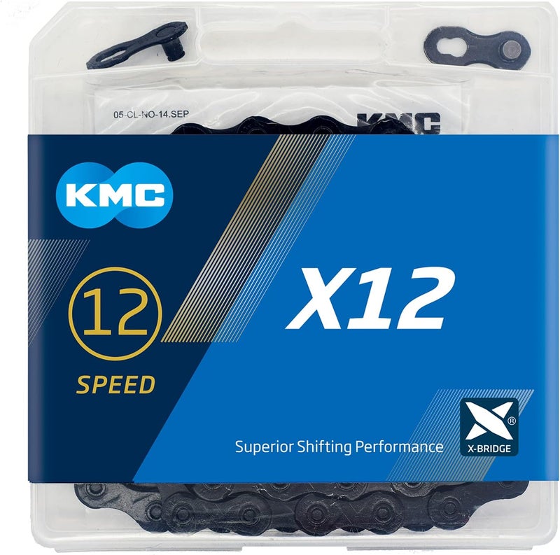 KMC X12 12 Speed Chain, Black Tech, 126 Link - Image 2