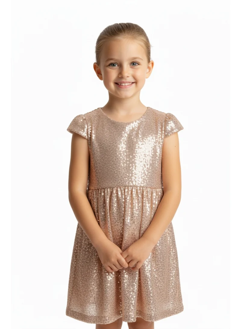 دىدانيالا فستان سهرة ذهبي بالترتر لامع