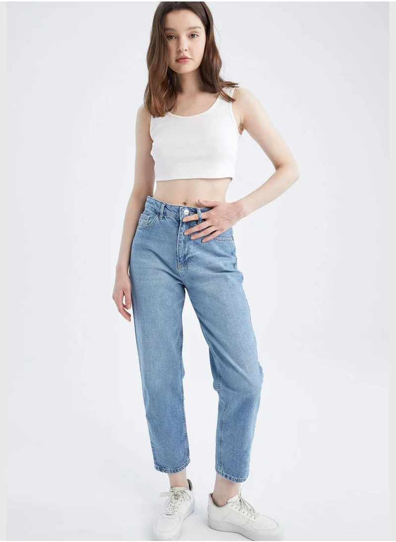 DeFacto Mom Fit High Waisted Ankle Jeans