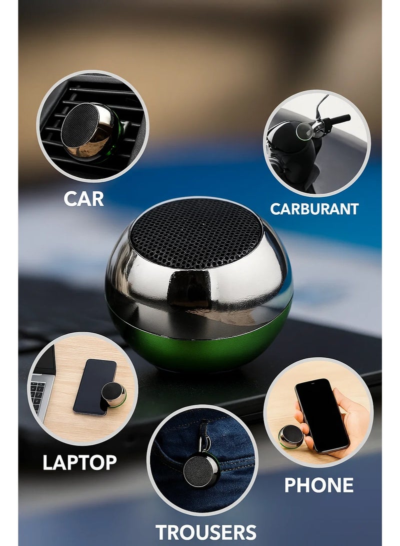 Zero Mini Bluetooth speaker, portable wireless subwoofer with Type-C rechargeable battery and works with a memory card,  Compatible with mobile, tablet and computer - Image 1