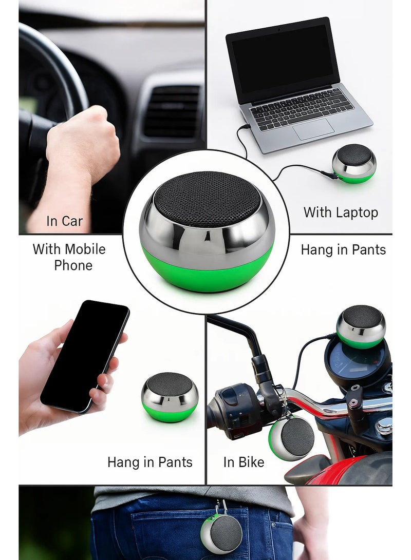 Zero Mini Bluetooth speaker, portable wireless subwoofer with Type-C rechargeable battery and works with a memory card,  Compatible with mobile, tablet and computer - Image 2