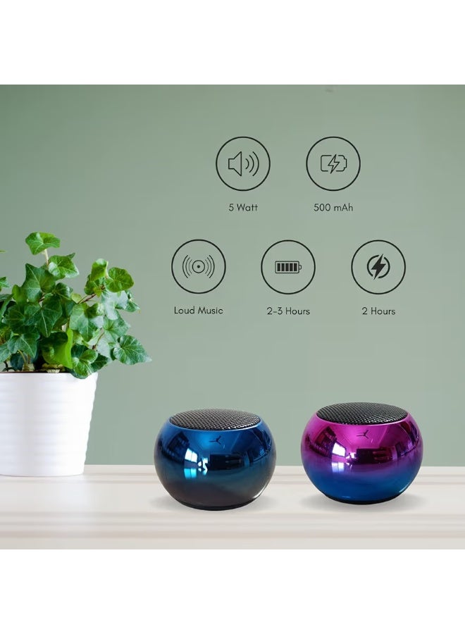 Zero Mini Bluetooth speaker, portable wireless subwoofer with Type-C rechargeable battery and works with a memory card,  Compatible with mobile, tablet and computer - Image 4