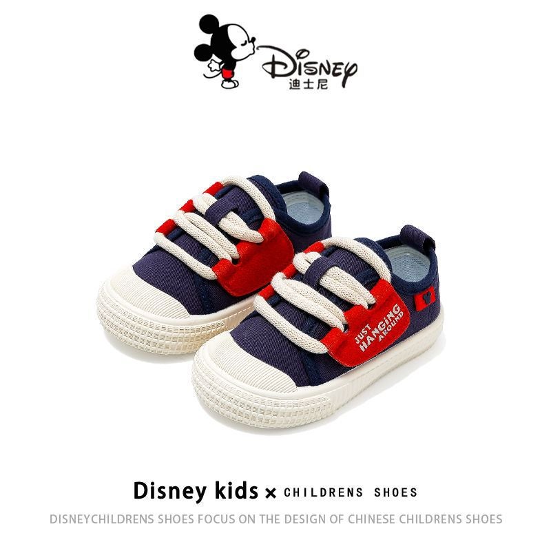 Disney Children'S Shoes 2025 Spring New Lightweight Toddler Shoes For Small And Medium-Sized Children Soft Sole Breathable Canvas Shoes For Boys And Girls - Image 2