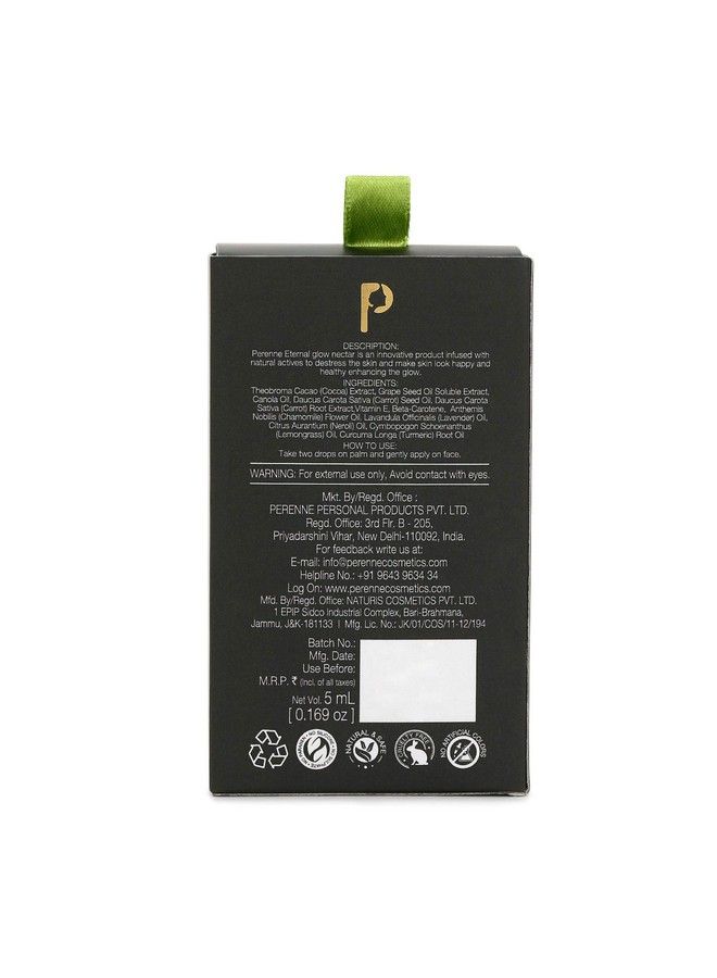 PERENNE Eternal Glow Nectar Dry Oil Serum For Glowing Skin| Destress Skin And Prevent Digital Ageing;;; Skin Lightening Skin Brightening| For Men And Women| For All Skin Types(5Ml) - Image 4