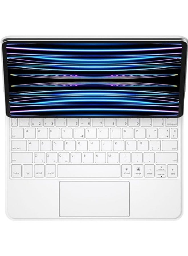 Magic Smart Bluetooth Keyboard Case Compatible with iPad Air 13 Inch 2024 (Model Number: A2903, A2904) with Trackpad RGB Backlit Keyboard for iPad Air 13 M2 - Image 2