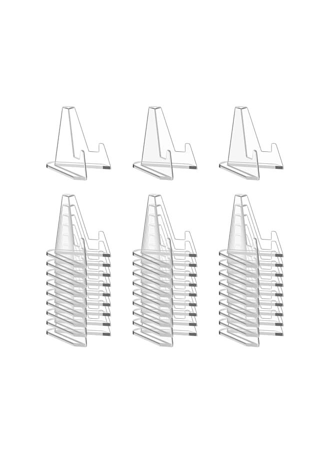 The Bros Card Display Stand, 30 Pack Clear Card Stands, Arcylic Card Display, Mini Card Stands for Sports Cards, Sports Card Holder, Graded Card Display  - Image 2