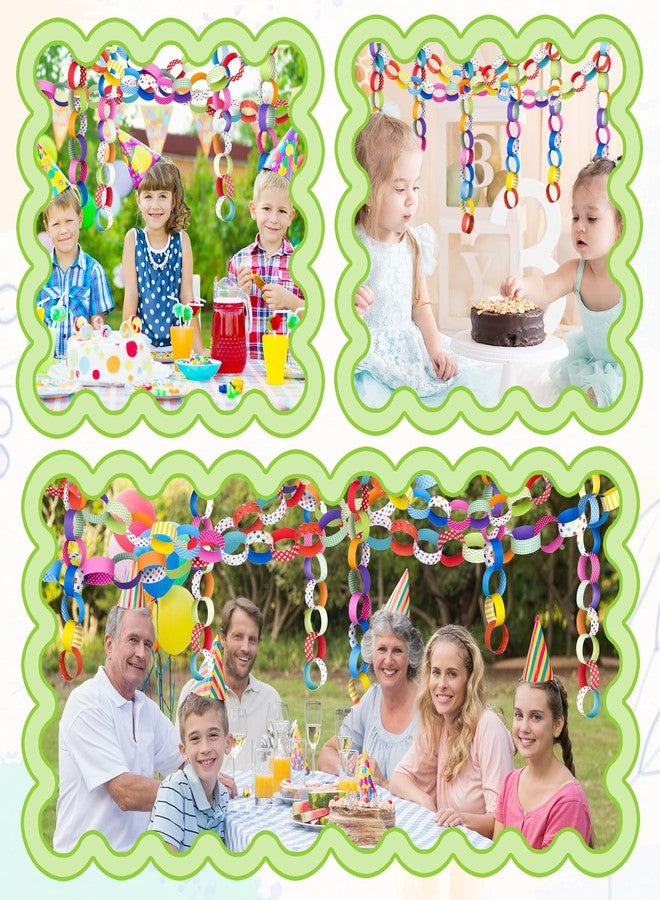 Morcheiong 600Pcs Paper Chains Happy Birthday Craft Paper Strips for Classroom Home Party Decoration Supplies - Image 5