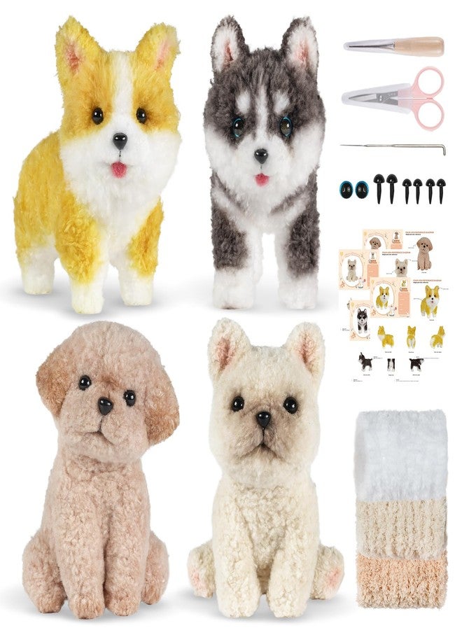 MOREJMTT Pipe Cleaners Craft kit, A Pipe Cleaner kit Suitable for Beginners. It Includes a Kits for Making the Shapes of 4 Dogs and Comes with Simple and Easy-to-Understand Video tutorials. - Image 1