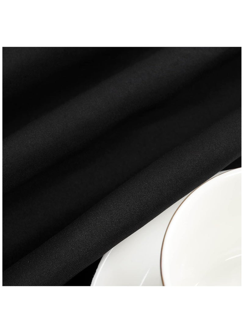 Rectangle Table Cloth – Washable Water Resistance Microfiber Tablecloth Decorative Table Cover for Banquet Party Kitchen Dining Room Black - Image 3