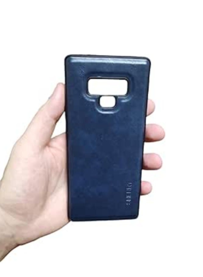 Back Leather Shiny Case For Samsung Galaxy Note 9 - Blue