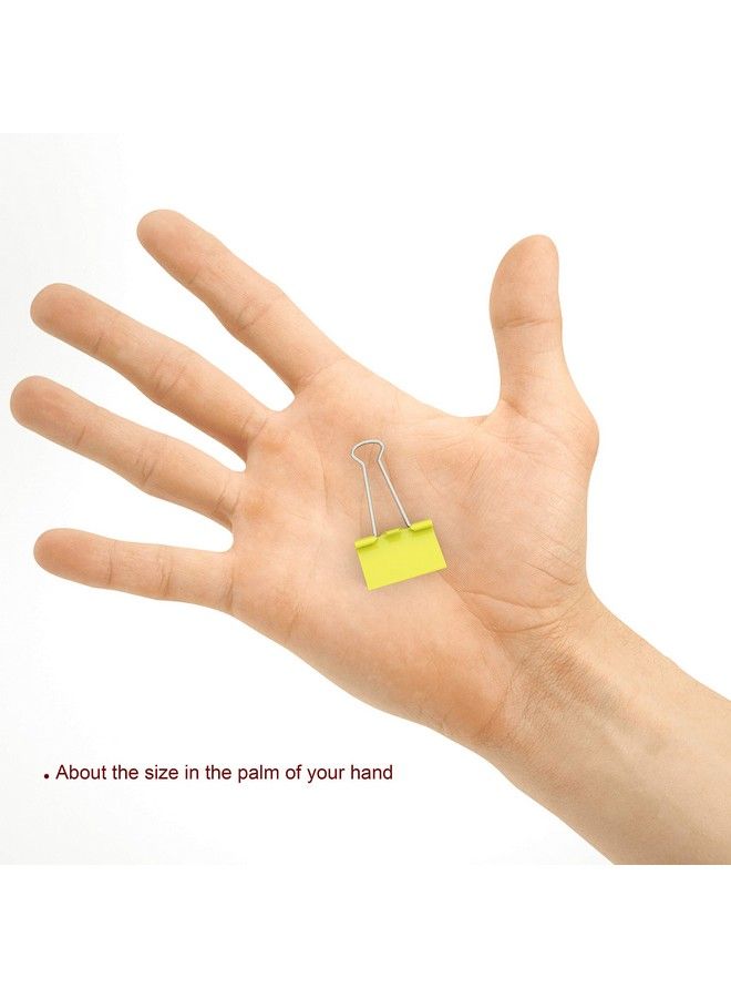 nctinystore Binder Clips Small Metal Clamp 3 4 In (0.75 Inch)(Small Yellow 120 Count) - Image 4